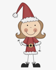 Transparent Santa Claus Clipart - Christmas Wallpapers Cute Cartoon, HD Png Download, Free Download