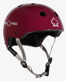Skate Helmet Gloss Eggplant - Protec Helmet Velcro, HD Png Download, Free Download