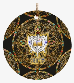 Sigma Gamma Rho Circle Ornament - Sigma Gamma Rho Shield, HD Png Download, Free Download