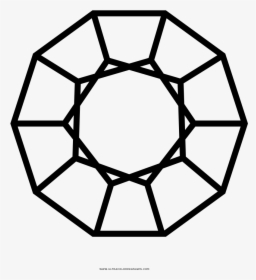 Dodecahedron Coloring Page - Greek Windmill Icon, HD Png Download, Free Download