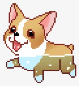 Tumblr Pixel Corgi Dog - Budgie Anime, HD Png Download, Free Download
