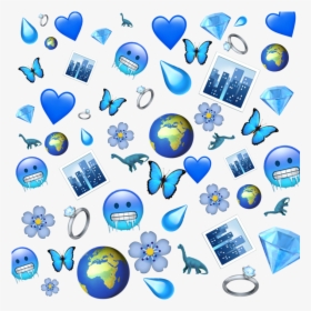#cold #blue #emoji #wallpaper #bluewallpaper #background, HD Png Download, Free Download