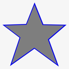Silver Blue Star Svg Clip Arts - Transparent Star Sticker Png, Png Download, Free Download