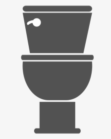 Toilet - Black Toilet Clipart, HD Png Download, Free Download