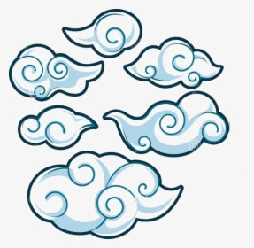 Cloud Illustration Clouds Transprent - Japanese Clouds Drawing, HD Png Download, Free Download