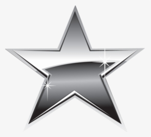 #ftestickers #silver #star #stars #estrela #gray #blackandwhite - Silver Star Clipart, HD Png Download, Free Download