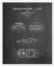1966 Corvette Mako Shark Ii Patent - Peugeot, HD Png Download, Free Download