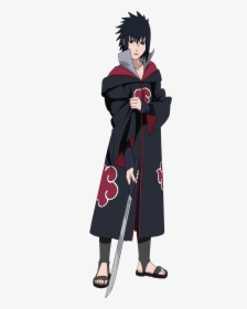 Sasuke"s Wardrobe Evolution Over The Course Of The - Sasuke In Akatsuki Robe, HD Png Download, Free Download