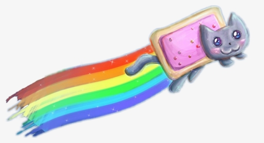 #nyancat #nyan #cat #rainbow - Nyan Cat, HD Png Download, Free Download