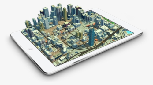 3d Map Showing Visualization Of City Buildings Coming - 3d Map Los Angeles, HD Png Download, Free Download