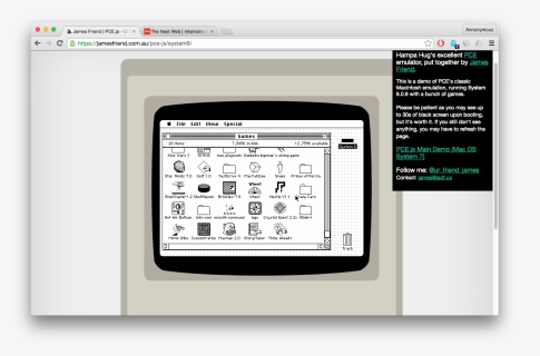 Run Classic Macintosh Os Natively In Your Browser, - Mac Os 7 Games, HD Png Download, Free Download