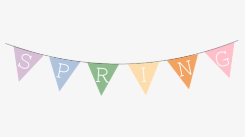 #easter #spring #banner #eastertime #eastereggs #eastersunday - Spring Bunting Clip Art, HD Png Download, Free Download