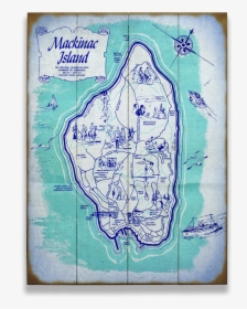 Mackinac Island Map Poster, HD Png Download, Free Download