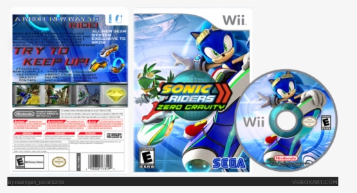 Sonic Riders Zero Gravity Box Cover - Sonic Riders Zero Gravity Wii Cover, HD Png Download, Free Download