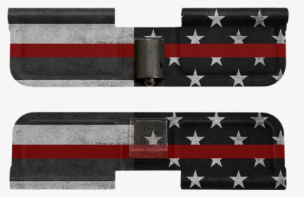 Ar 15 Ejection Port Dust Cover Thin Red Line - Ar15 Thin Blue Line Dust Cover, HD Png Download, Free Download