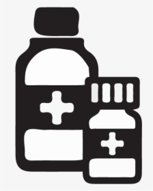 Two Pill Bottles - Cross, HD Png Download, Free Download