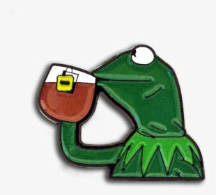 Kermit Sipping Tea Pin, HD Png Download, Free Download