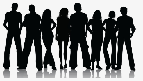 Data Practitioners Nobackground - Group Of People Silhouette, HD Png Download, Free Download