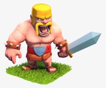 You Can Have A Maximum Of 240 Barbarians At One Time - Clash Of Clans Barbarian Level 1, HD Png Download, Free Download