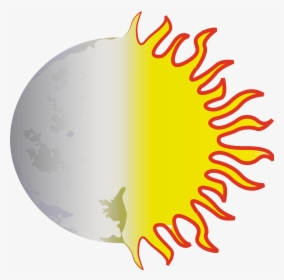 Sun And Moon Many Interesting Transparent Image Clipart - Transparent Moon And Sun Clipart, HD Png Download, Free Download