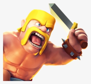 Barbarian Clash Of Clans Side View , Png Download - Clans Of Clans Barbar, Transparent Png, Free Download