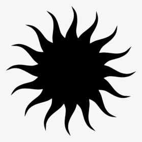 Sun Star Bw Svg Clip Arts, HD Png Download, Free Download