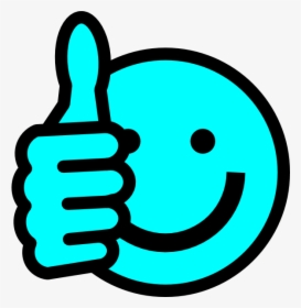 Baby Blue Thumbs Up Clip Art At Clker - Blue Thumbs Up Clip Art, HD Png Download, Free Download