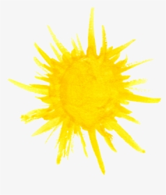 Watercolor Sun - Sun Water Color Png, Transparent Png, Free Download