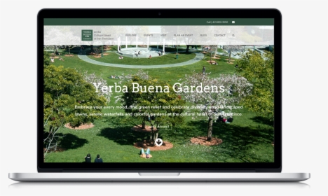 Yerba Buena Gardens Website - Led-backlit Lcd Display, HD Png Download, Free Download