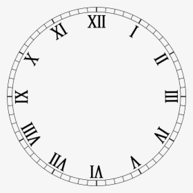 Clock No Hands Png Clipart - Transparent Roman Clock, Png Download, Free Download