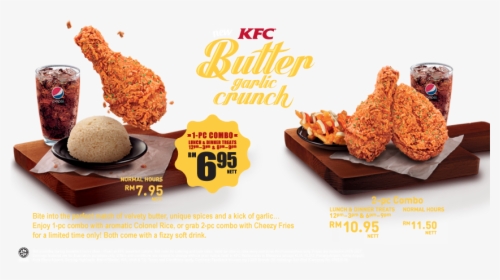Kfc New Butter Garlic Chicken - Kfc Chicken Garlic Butter, HD Png Download, Free Download