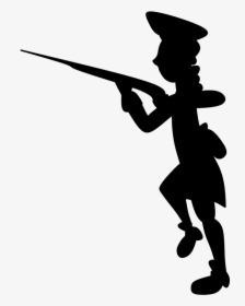 Patriots Clipart Revolutionary War - Silhouette Revolutionary Soldier Png, Transparent Png, Free Download