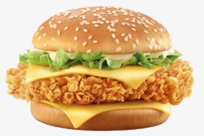 Mcdonalds Burger Png High-quality Image - Chicken Double Cheese Burger, Transparent Png, Free Download