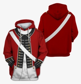 3d Revolutionary War Uniform Full Print T Shirt - Revolutionary War Hoodie, HD Png Download, Free Download