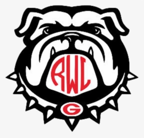 Georgia Bulldog X Bulldogs Decal Yeti Etsy Transparent - Georgia Bulldog Black And White, HD Png Download, Free Download