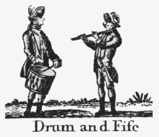 Drum And Fife Engraving - Fife And Drum Clip Art, HD Png Download, Free Download