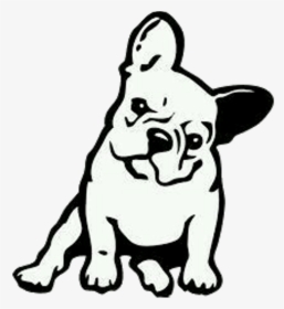 French Bulldog Cartoon Drawing Clipart , Png Download - French Bulldog Line Drawing, Transparent Png, Free Download