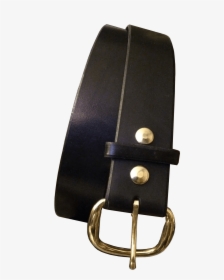 Plain Black Handcrafted Leather Belt - Belt, HD Png Download, Free Download