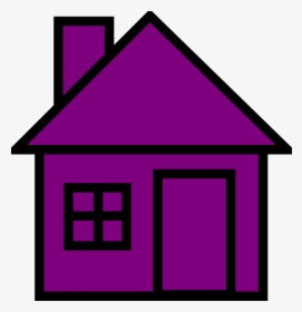 Transparent Nice House Clipart - Purple House Clipart, HD Png Download, Free Download