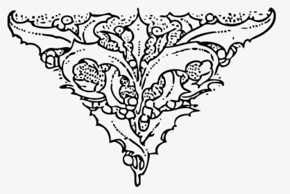 Holly End Piece Svg Clip Arts, HD Png Download, Free Download