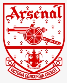 Black And White Arsenal Badge, HD Png Download, Free Download