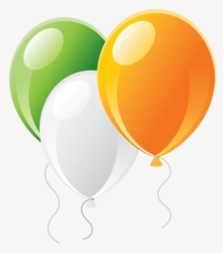 Ballons In Indian Flag Color - Independence Day Balloon Png, Transparent Png, Free Download