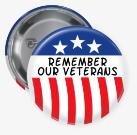 Remember Our Veterans Button - Usa Flag Logo, HD Png Download, Free Download