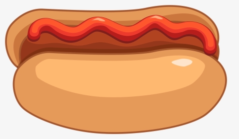 Hot Dog And Ketchup Png Clipart - Hot Dog Ketchup Clipart, Transparent Png, Free Download