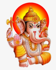 Sri Ganesh Hd Png Pluspng - Transparent Background Ganesh Png, Png Download, Free Download