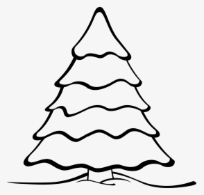 Christmas Tree Clipart - Coloring Printable Christmas Tree, HD Png Download, Free Download
