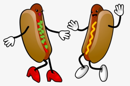 Hot Dog With Arms And Legs - Cartoon Hot Dog Clipart, HD Png Download, Free Download