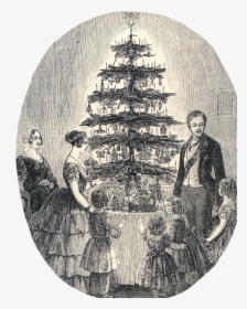 Victoria And Albert Christmas Tree - Queen Victoria And Prince Albert Christmas Tree, HD Png Download, Free Download