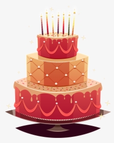 Transparent Happy Birthday Vector Png - Birthday Cake Design Png, Png Download, Free Download
