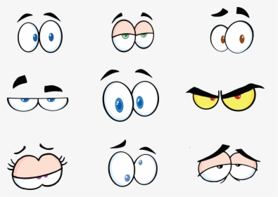 Eyes Funny Cartoon Transparent Png - Funny Eyes Cartoon, Png Download, Free Download